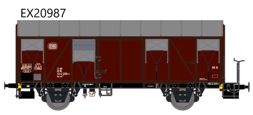 Exact-Train EX20987 - H0 DB Gs-uv 212 mit Bremserb&uuml;hne und aluminium Luftklappen Epoche IV Nr. 131 2 200-5