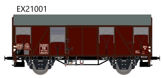 Exact-Train EX21001 - H0 DB Gmms 60 EUROP mit aluminium Luftklappen Epoche III Nr. 161670