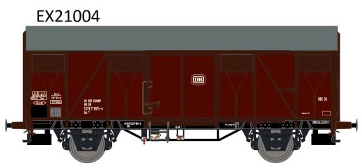 Exact-Train EX21004 - H0 DB Gs 213 EUROP mit braun Luftklappen Epoche IV Nr. 123 7 165-6