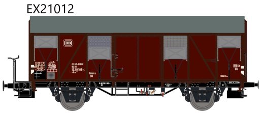 Exact-Train EX21012 - H0 DB .Grs 213 EUROP mit Bremserb&uuml;hne und aluminium Luftklappen Epoche IV Nr. 132 8 185-4