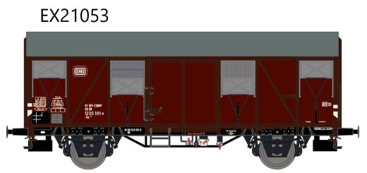 Exact-Train EX21053 - H0 DB Gs 211 EUROP mit aluminium Luftklappen Epoche IV Nr. 123 0 101-8