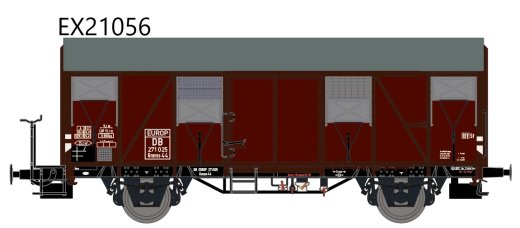 Exact-Train EX21056 - H0 DB Gmms 44 EUROP mit Bremserb&uuml;hne und aluminium Luftklappen Epoche III Nr. 271025