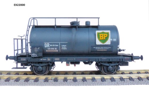 Exact-Train EX22000 - H0 DR Zone 24m3 Leichtbau Bauart Kesselwagen BP 581 716 Epoche IIIa (Verschmutzt)