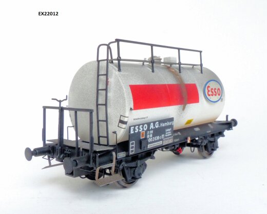 Exact-Train EX22012 - H0 DB 30m3 Uedinger Kesselwagen ESSO WeissRot Epoche IV (Verschmutzt)