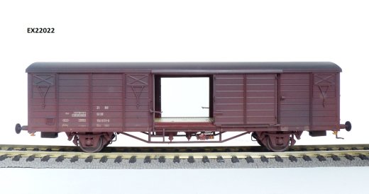Exact-Train EX22022 - H0 DR Gbs 1500 G&uuml;terwagen Nr.150 0131-0 Epoche IVb (Verschmutzt)