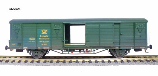 Exacttrain EX22025 - DB Gbs Post G&uuml;terwagen Nr.505000-10454-5 (Verschmutzt) Ep. IV