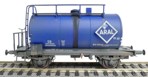 Exact-Train EX22051 - H0 DB 30m3 Uedinger Kesselwagen Blau ARAL Nr.503 189 Epoche III (Verschmutzt)
