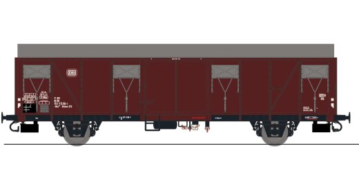 Exact-Train EX23101 - H0 DB G&uuml;terwagen Gbs 252 mit DB emblem (Links) Epoche IV