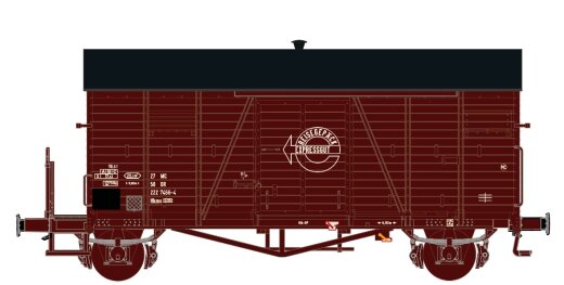 Exacttrain EX24003 - DR Oppeln Hkms Expresswagen mit Bremserb&uuml;hne Ep. IV