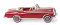 Wiking 14301 - MB 220 S Cabrio - rubinrot