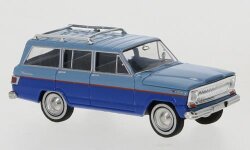 Brekina 19871 - Jeep Wagoneer B hellblau, blau, 1968,