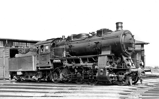 Rivarossi HR2891 - H0 DRG, Dampflokomotive Baureihe 56.20, dreidomiger Kessel, in schwarz/roter Lackierung, Ep. II