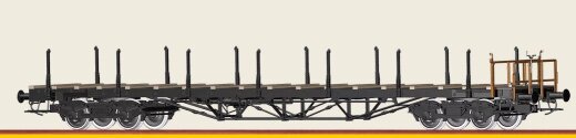 Brawa 50654 - H0 Drehgestellflachwagen Rkmo DR Ep.IV