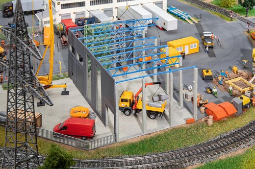 Faller 130892 - H0 Industriehalle im Bau, Systembau