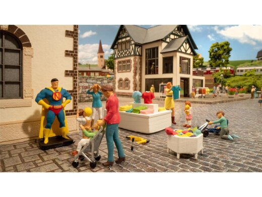 Noch 16240 - H0 Figuren-Themenwelt &quot;Spielwarengesch&auml;ft&quot;