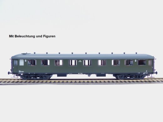 Exact-Train EX10044 - H0 NS A7545 gr&uuml;n, graues Dach mit Beleuchtung und figuren