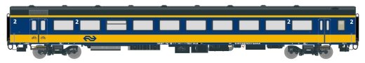Exact-Train EX11102 - H0 NS ICRm Reisezugwagen Bd( Neue farbe Gelb / Blau) Epoche V