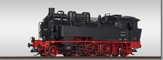 Beckmann 1010 606 TT - Dampflokomotive BR 75.5, 75 510 DR, Epoche III
