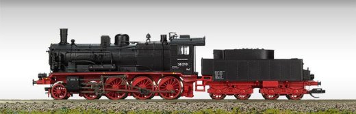 Beckmann 1018 309  TT - Dampflokomotive BR 38 210 DR, Ep. III, nied. Umlauf, Digital (ZIMO), mit Puffersp.