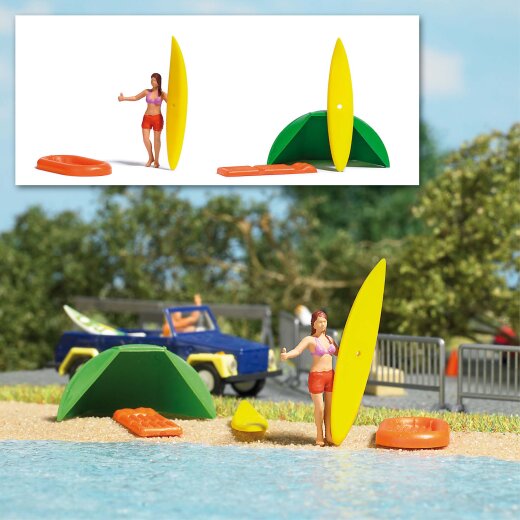 Busch 7943 - H0      Action Set: Strandidylle