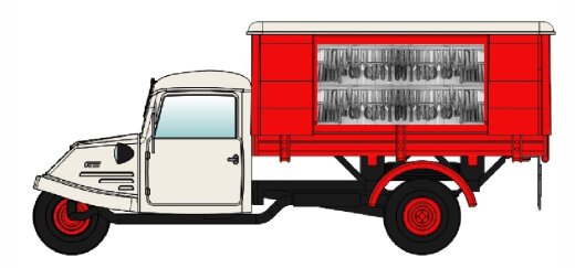 NPE NA 88027 - Goliath GD 750 Metzgereiwagen rot
