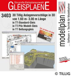 Tillig 09545 -  TT-Gleispl&auml;ne I (USB-Stick)