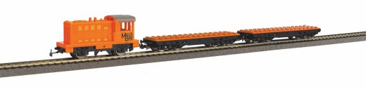 Piko 57143 - S-Set Diesellok mit Klemmbausteinwagen RC A-Gleis &amp; B