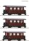 Roco 34103 - H0e 3er Set Spantenwag. MZB