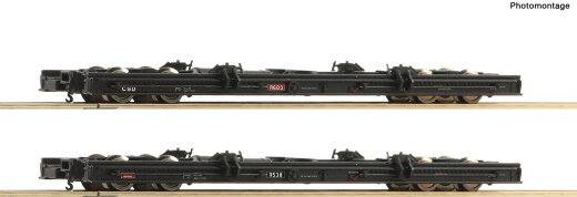 Roco 34068 - H0e 2er Set Rollwagen