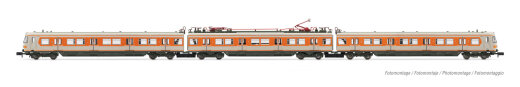 Arnold HN2494 - N DB, 3-tlg. Set elektrischer Triebzug BR 420, zwei Stromabnehmer, in grau/oranger Lackierung, Ep. IV