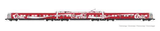 Arnold HN2496 - N DB, 3-tlg. Set elektrischer Triebzug BR 420, zwei Stromabnehmer, in &bdquo;Coca-Cola&quot;-Lackierung, Ep. IV
