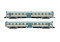 Arnold HN2569S - N FS, 2-tlg. Dieseltriebwagen ALn 668 Serie 3100 in original hellblau/beiger Lackierung, gew&ouml;lbte Stirnfenster, Ep. IV, mit DCC-Sounddecoder