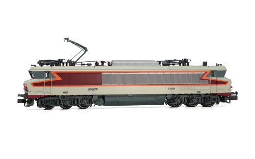 Arnold HN2586 - N SNCF, sechsachsige Zweisystem-Elektrolokomotive CC 21004, in &bdquo;Grand Confort/Bet&oacute;n&ldquo;-Farbgebung mit &bdquo;Nouille&ldquo;-Logo, Ep. IV-V