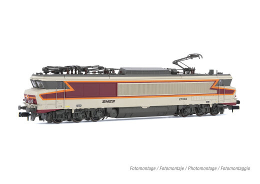 Arnold HN2586S - N SNCF, sechsachsige Zweisystem-Elektrolokomotive CC 21004, in &bdquo;Grand Confort/Bet&oacute;n&ldquo;-Farbgebung mit &bdquo;Nouille&ldquo;-Logo, Ep. IV-V, mit DCC-Sounddecoder