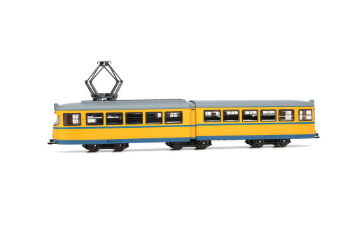 Arnold HN2603 - N Stra&szlig;enbahn, Typ DUEWAG GT6, Version Essen in gelb/blauer Farbgebung, Ep. IV-V