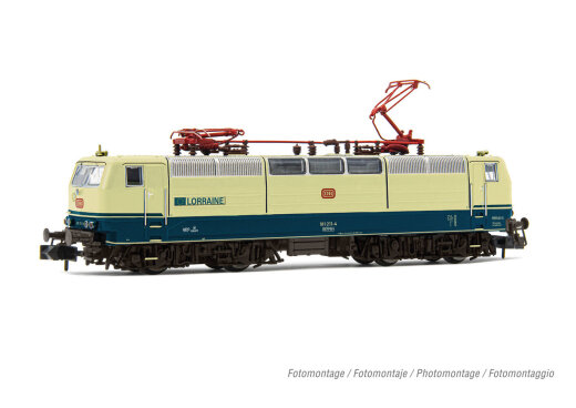 Arnold HN2606S - N DB, Elektrolomotive 181 211-4, in blau/beiger Lackierung, &bdquo;Lorraine&quot;, Ep. IV, mit DCC-Sounddecoder