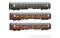 Arnold HN4423 - N DR, 3-tlg. Set OSShD Typ B Reisezugwagen &bdquo;Spree-Alpen-Express&quot; in gr&uuml;n/roter Lackierung, bestehend aus 1 x Bc und 2 x WLAB, Ep. IV