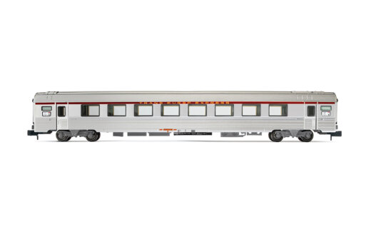 Arnold HN4443 - N SNCF, TEE A8tu Reisezugwagen &bdquo;Cisalpin&quot;, Mailand - Paris, in silberner Lackierung, Ep. IV