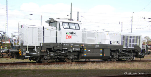 Arnold HN9058S - TT DB/NorthRail, Diesellokomotive Vossloh DE 18, in hellgrauer Farbgebung, Ep. VI, mit DCC-Sounddecoder
