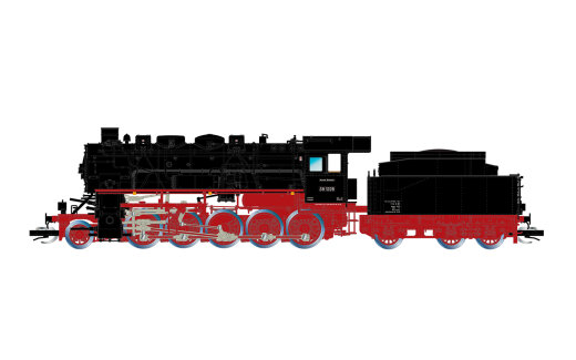Arnold HN9067 - TT DR, Dampflokomotive 58 1228, vierdomiger Kessel, mit zwei Spitzenlicht, Ep. III