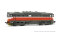 Rivarossi HR2930 - H0 Mercitalia Shunting &amp; Terminal, Diesellokomotive Rh. D.753 in rot/grauer Lackierung mit wei&szlig;en Streifen, Ep. VI