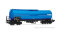 Rivarossi HR6572 - H0 FS, 4-achs. Kesselwagen Us in blauer Lackierung, &bdquo;Ausiliare&quot;, Ep. IV