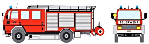 Loewe 4034 - FORD Cargo 1320 - LF 16 - Freiw. Feuerwehr K&ouml;ln-L&ouml;venich / HO