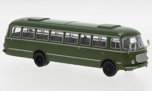 58267 - Brekina Starline, JZS Jelcz 043 Bus, dunkelgr&Atilde;&frac14;n, 1964, Milit&Atilde;&curren;r, 1:87