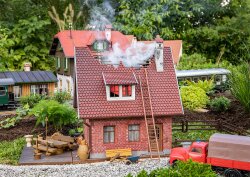 Faller  331091 - G Brennendes Klinkerhaus