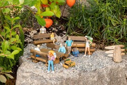 Pola 333226 - G Rustikale Holzb&auml;nke und -tische