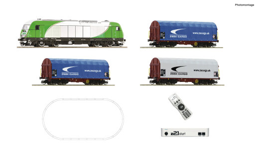 Roco 5190001 - TT-z21 start Digitalset: Diesellokomotive ER 20 der SETG mit G&uuml;terzug