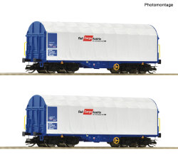 Roco 6680007 - TT 2er Set Schiebeplanenwag. RCA Ep. VI
