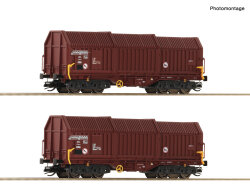 Roco 6680009 - TT 2er Set Teleskophaubenwag. DR Ep. IV