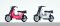 KRES 55061030 - H0 Komplettmodelle 2x Simson SR50, rosa und wei&szlig;